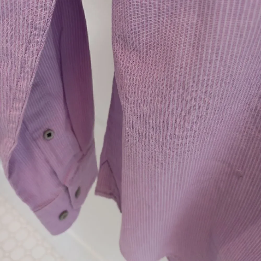 Mens Banana Republic Button Down Shirt Cotton Striped